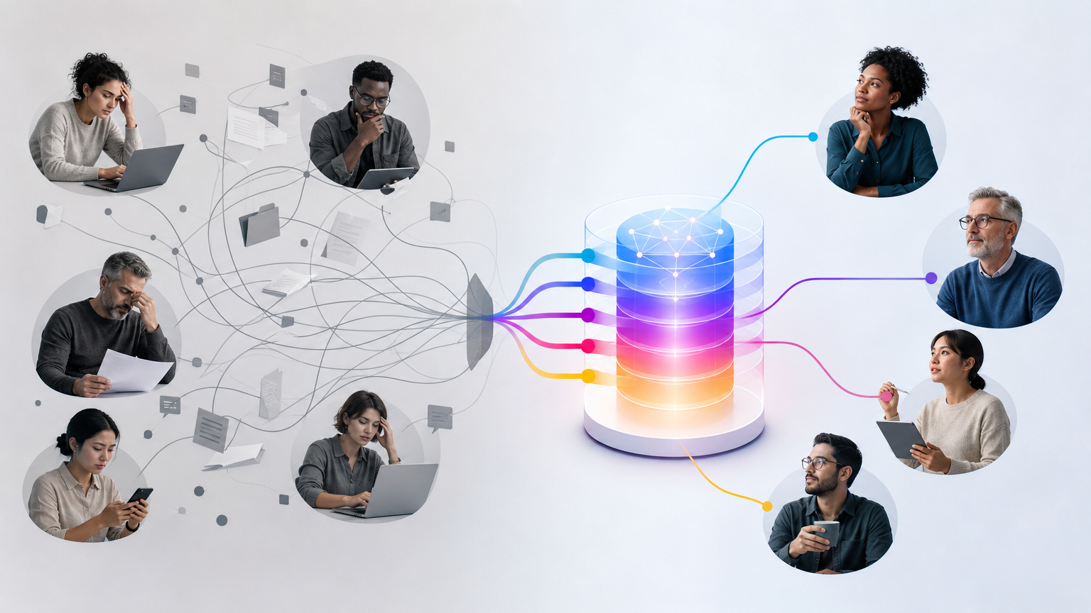 The Business Brain: Why the Future of Business AI Is a Shared Intelligence Layer - Inline comparison