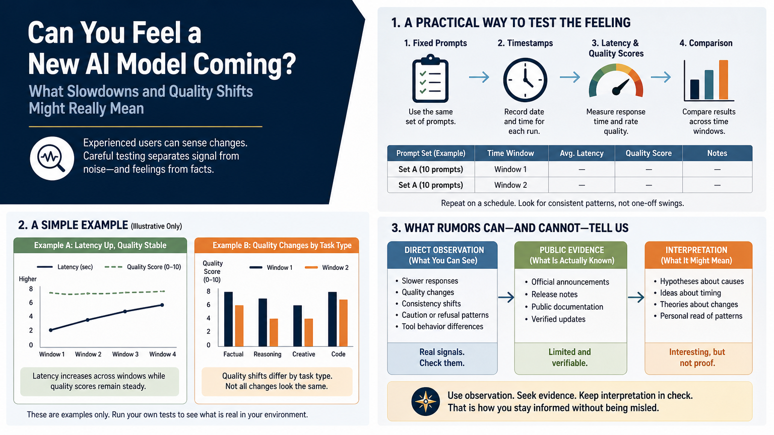 Can You Feel a New AI Model Coming? What Slowdowns and Quality Shifts Might Really Mean - featured article image